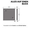Receveur de douche Camper 60x60x5cm – aluminium