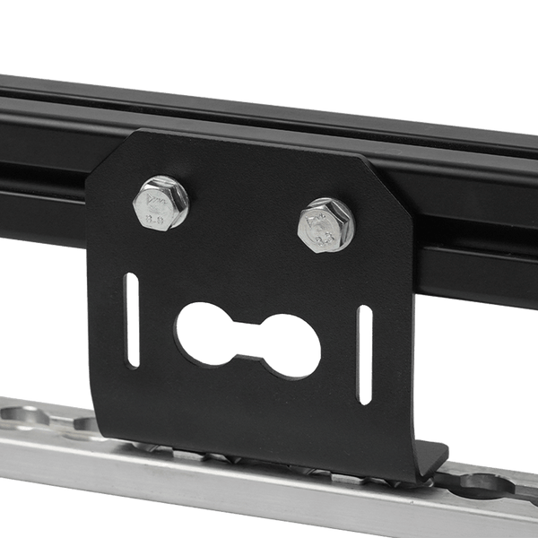Angle / feet for airline rail and C-rail for roof rack attachment