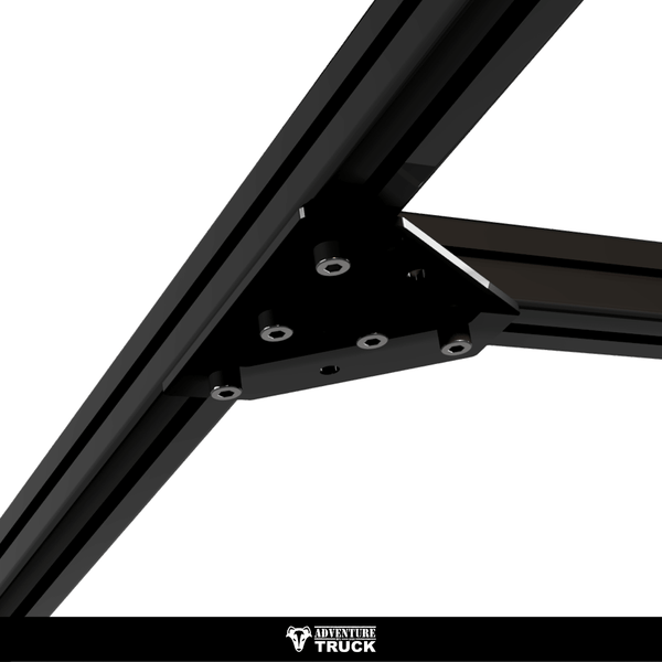 Roof rack cross connector for 40×40 aluminum profile